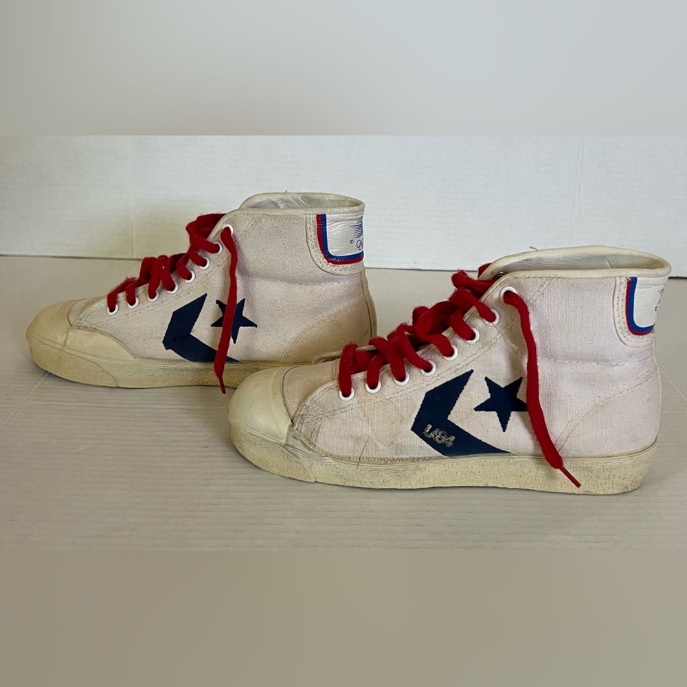 Vintage 80’s Converse Usa Olympic La84 1984 Committee Sample High Top All Star 7